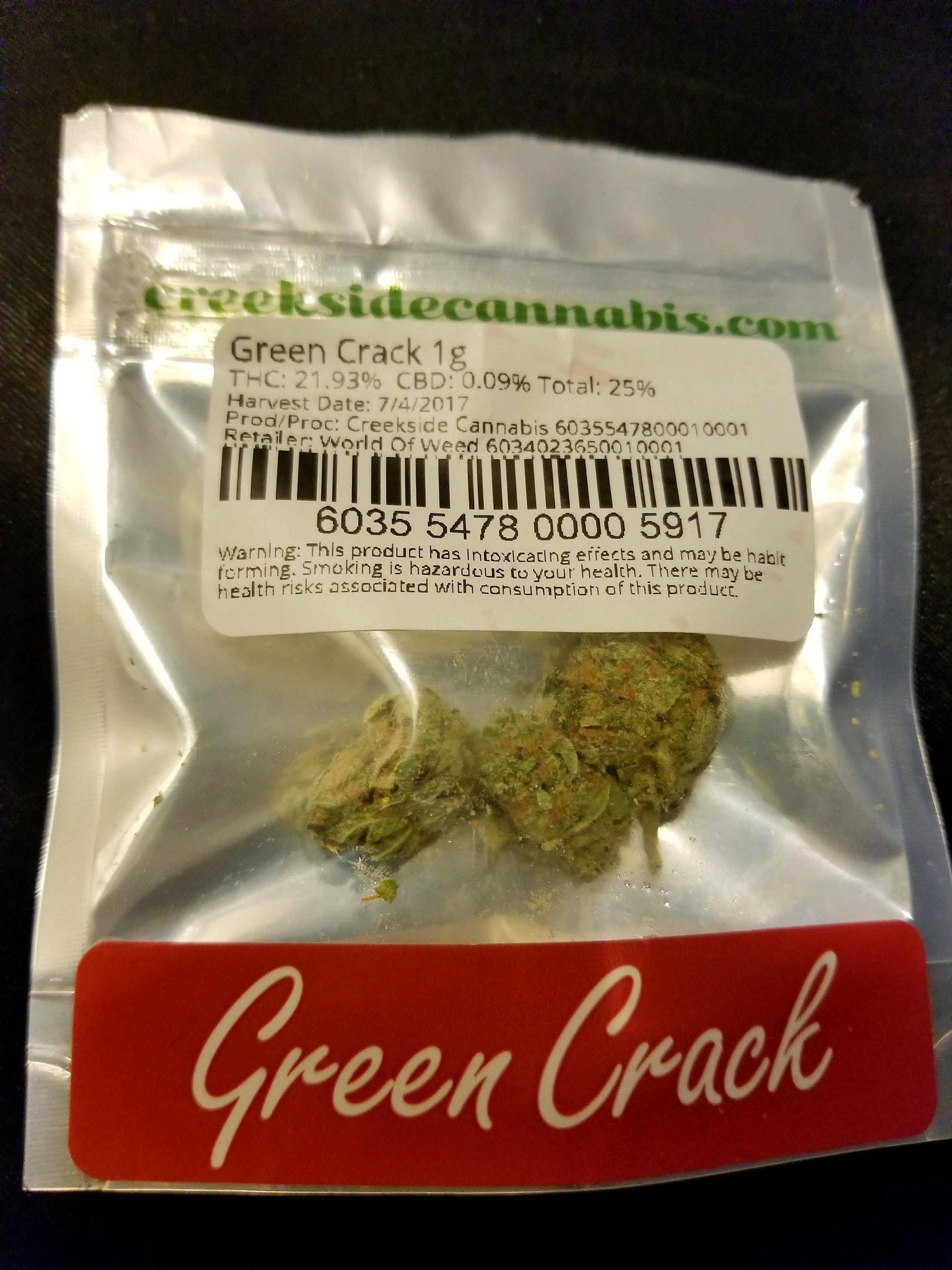 Green Crack by Creekside Cannabis 
