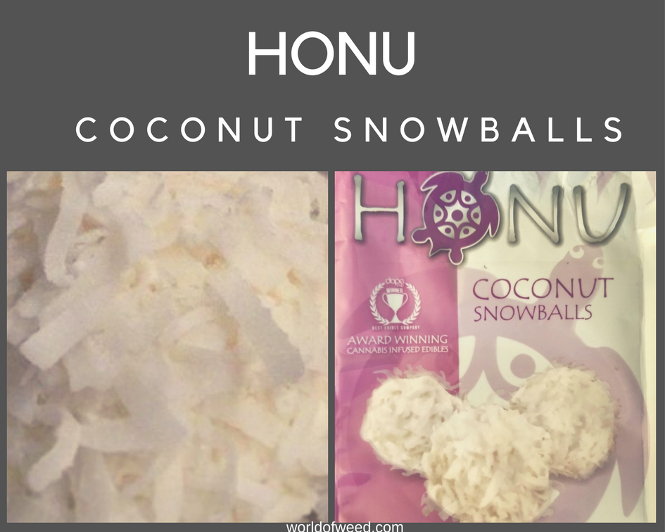 edibles, Honu Coconut Snowballs, Tacoma dispensary 