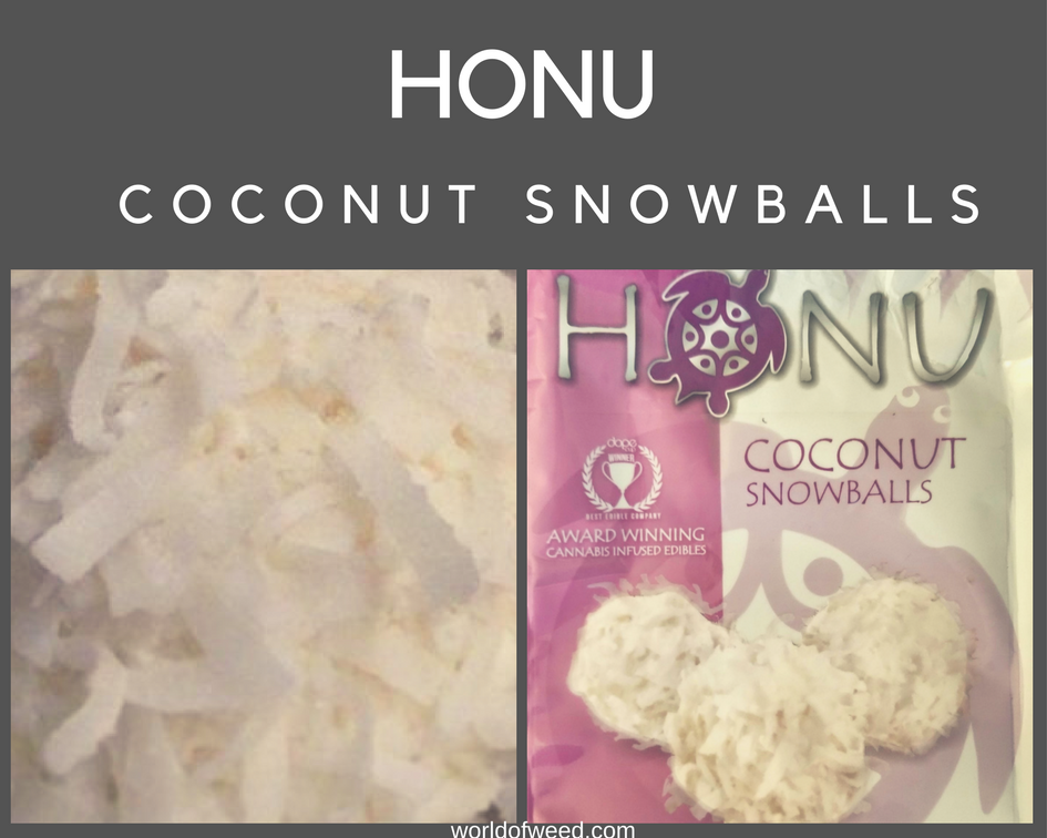 edibles, Honu Coconut Snowballs, Tacoma dispensary