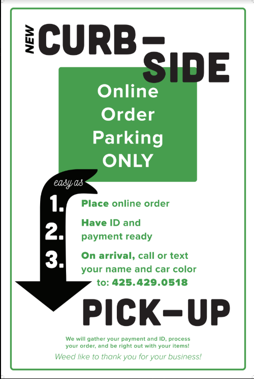 We’re Offering Curbside Pickup!