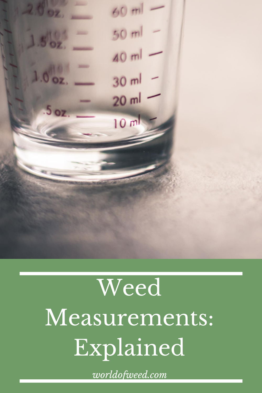 Weed Measurements: Explained